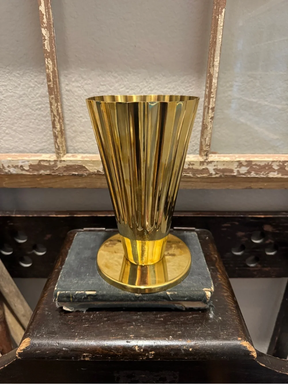 Fluted Sweetgrass Vase